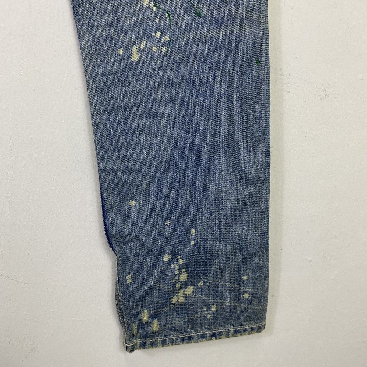 Japanese Brand × Jean × Vintage OFFER🔥Vintage Splatter Paints Denim Jeans Size US 32 / EU 48 - 7 Thumbnail