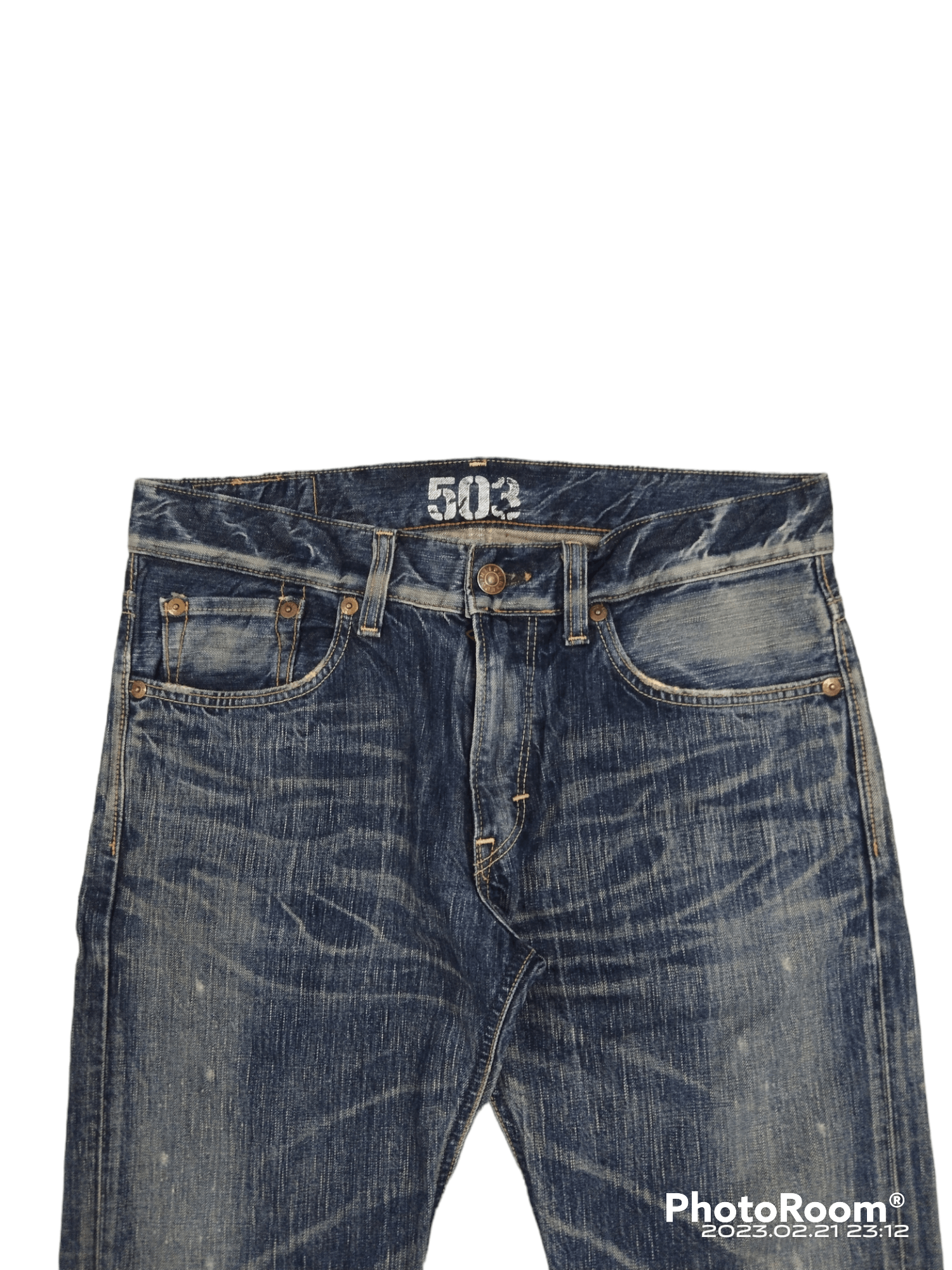 Edwin FLARE🔥WASHED BLUE EDWIN BLUE TRIP DENIM PANTS Size US 34 / EU 50 - 3 Thumbnail