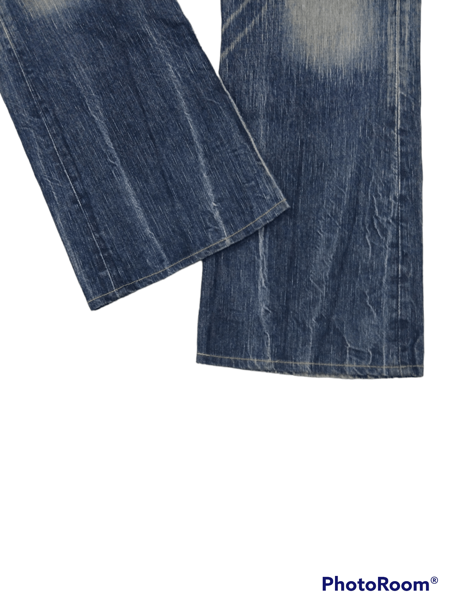 Edwin FLARE🔥WASHED BLUE EDWIN BLUE TRIP DENIM PANTS Size US 34 / EU 50 - 5 Thumbnail