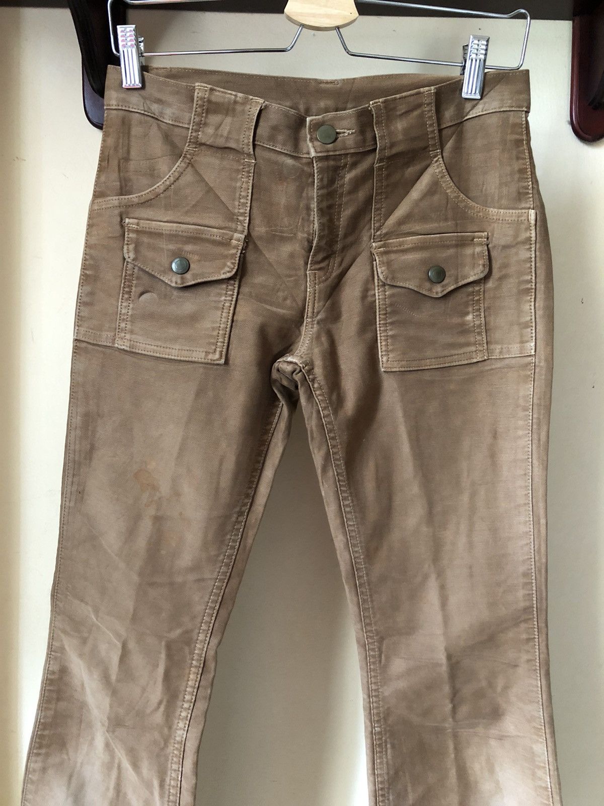 Japanese Brand × Johnbull Dungarees by John Bull Flare Bush Pants Size US 29 - 23 Thumbnail