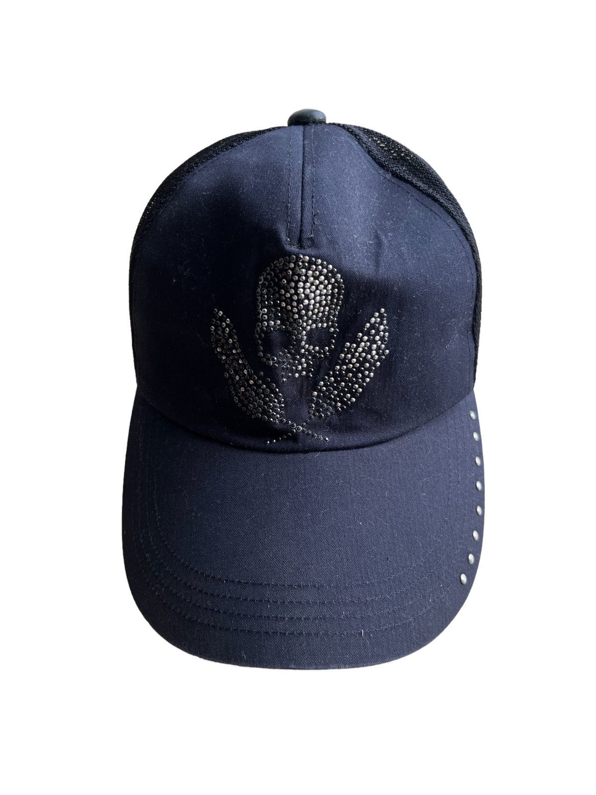 Roen OG Roen Hiromu Takahara Skulls Swarovski Studded Mesh Cap Size ONE SIZE - 3 Thumbnail