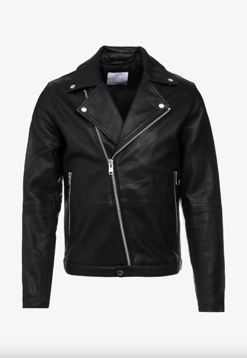 Samsoe Samsoe Spike Biker Leather Jacket 7248 XXL Size US XL / EU 56 / 4 - 10 Thumbnail
