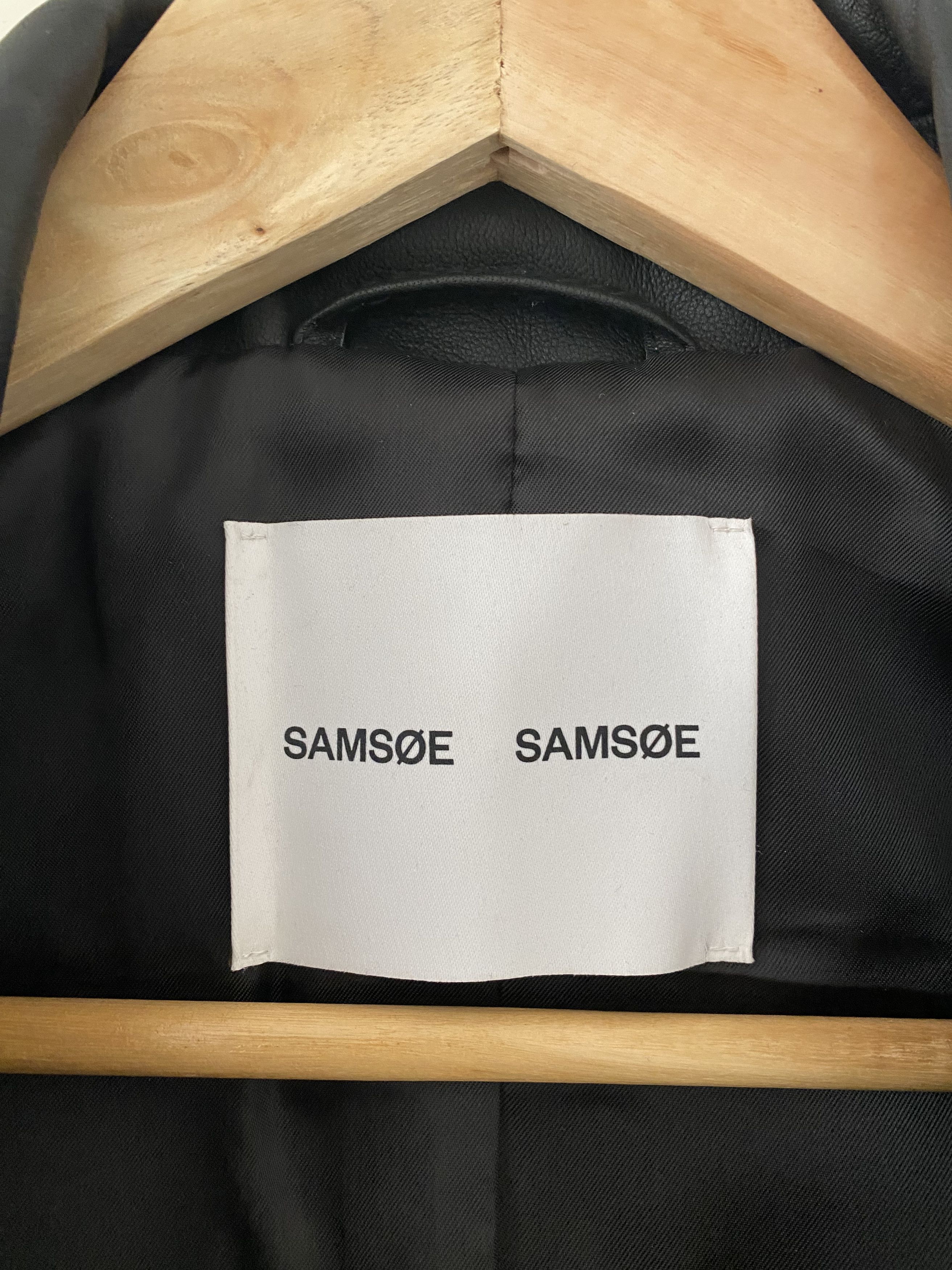 Samsoe Samsoe Spike Biker Leather Jacket 7248 XXL Size US XL / EU 56 / 4 - 18 Thumbnail