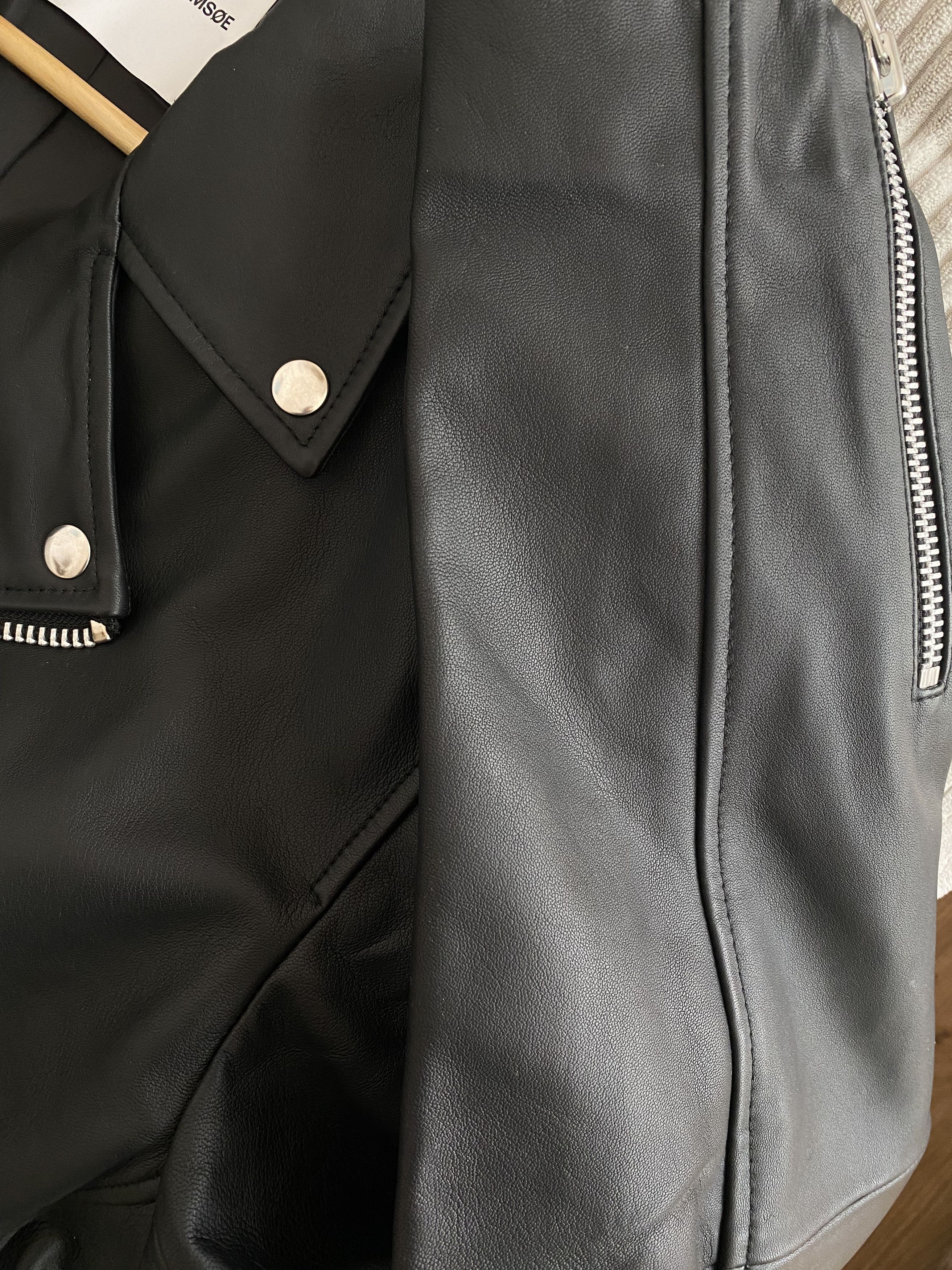 Samsoe Samsoe Spike Biker Leather Jacket 7248 XXL Size US XL / EU 56 / 4 - 19 Thumbnail