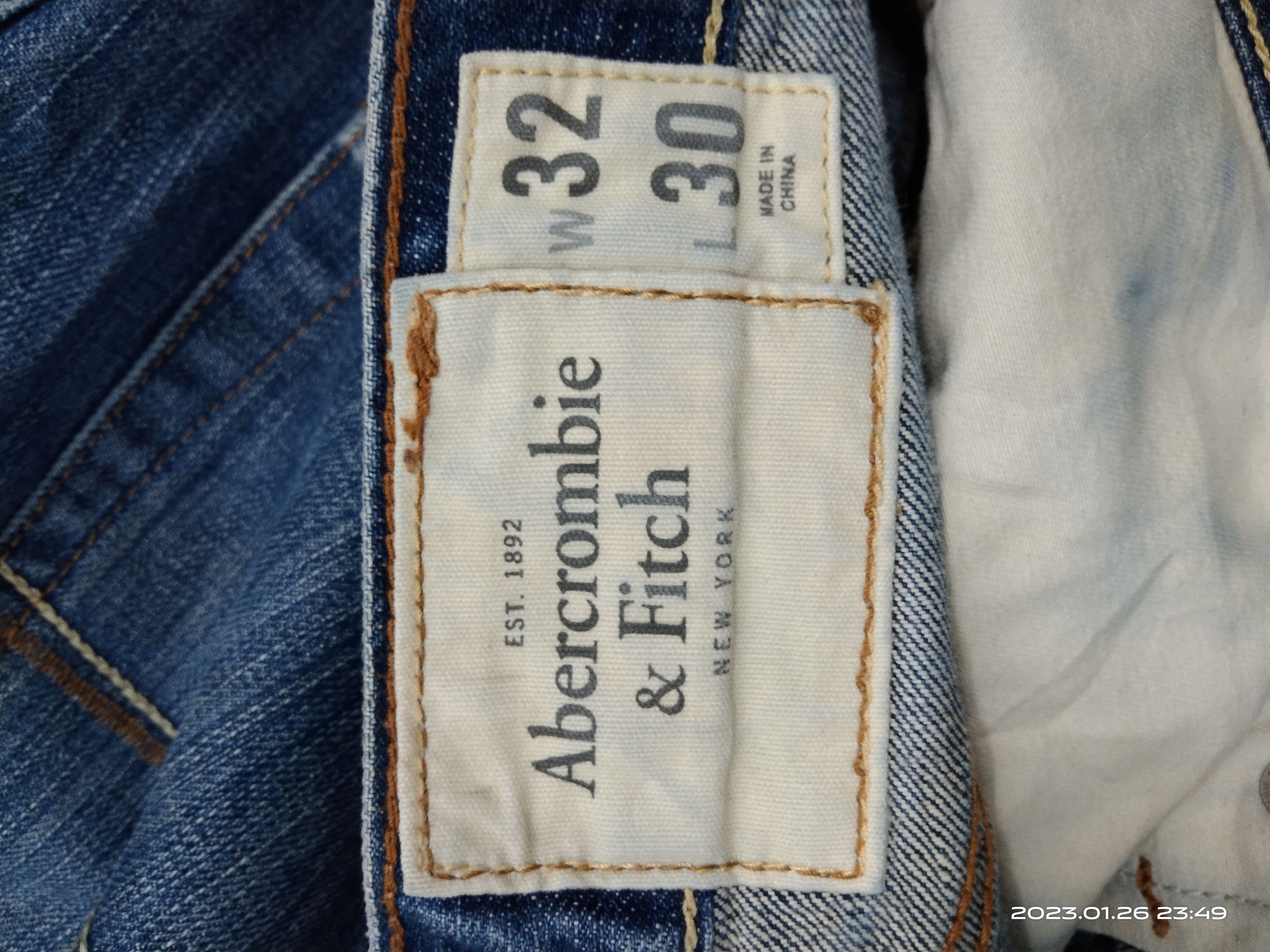 Abercrombie & Fitch FLARE🔥THRASHED ABERCROMBIE DENIM PANTS Size US 33 - 10 Thumbnail