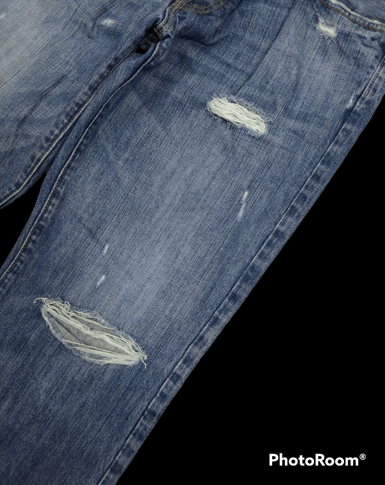 Abercrombie & Fitch FLARE🔥THRASHED ABERCROMBIE DENIM PANTS Size US 33 - 6 Thumbnail