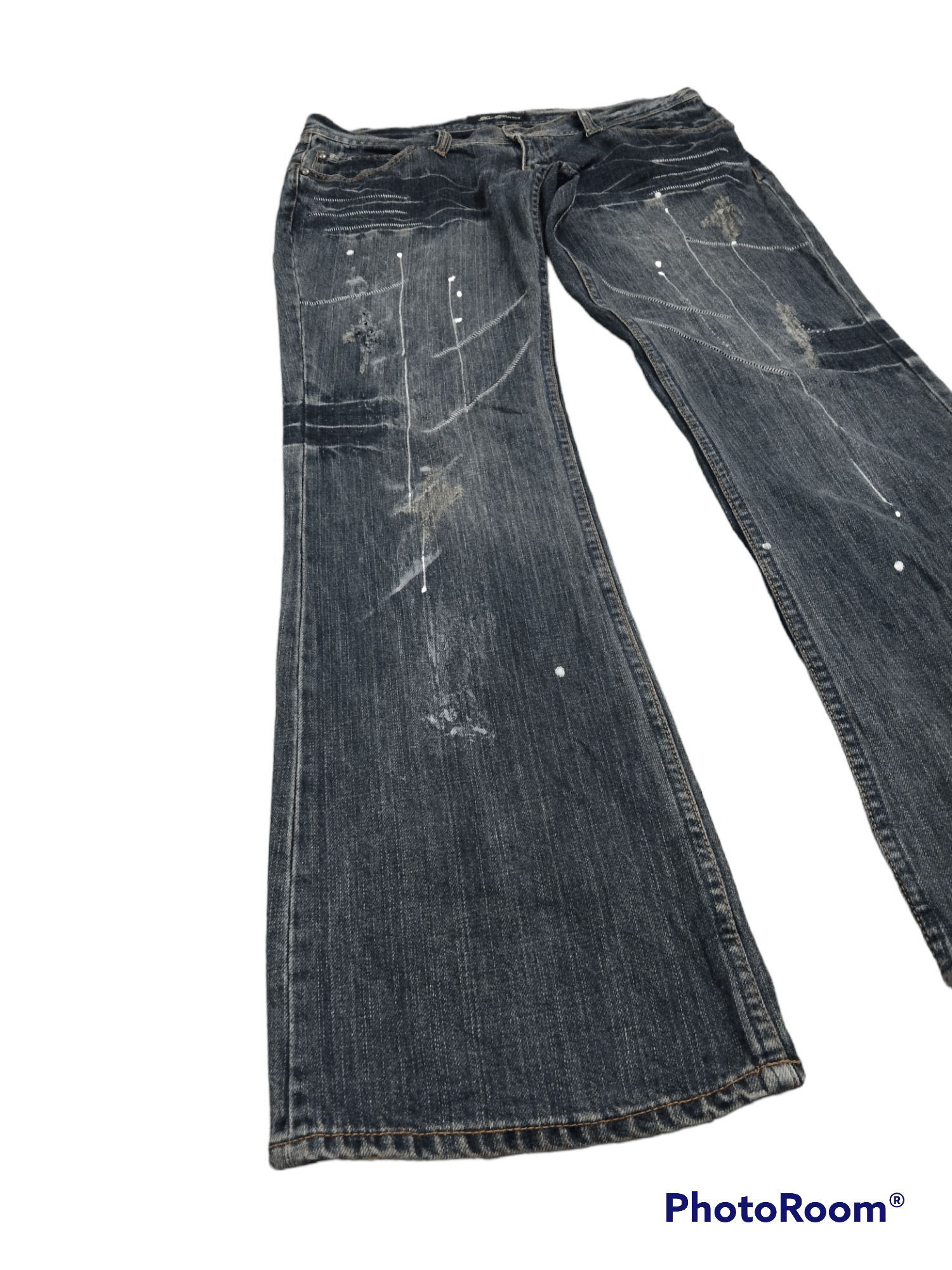 FLARE LOW RISE🔥SUPER SICK ROOT THREE DENIM PANTS