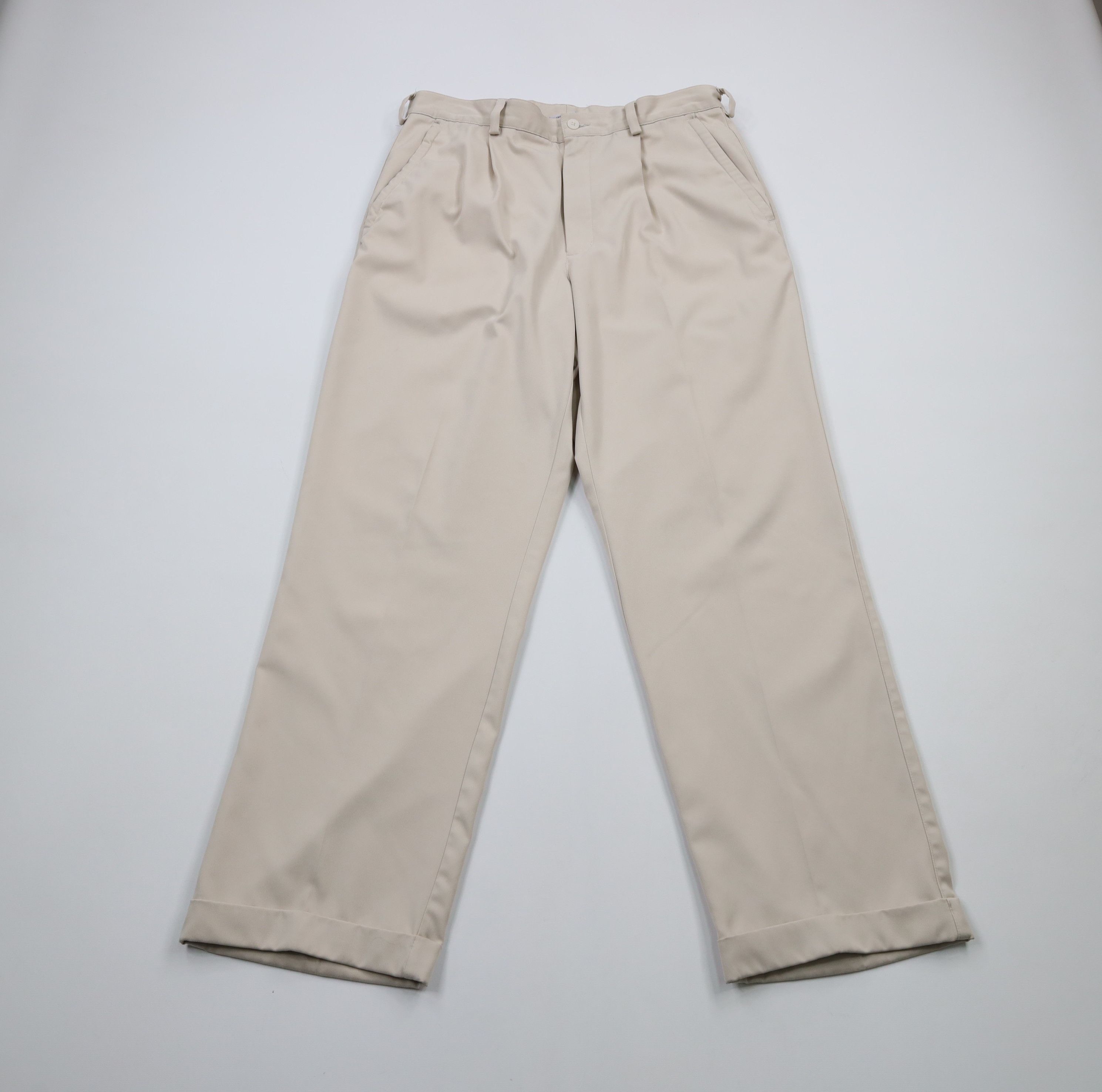 Nike Vintage Nike Golf Golfing Pleated Cuffed Wide Leg Chino Pants Ston Grailed