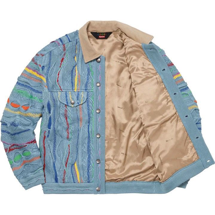 Supreme Size L/Large Supreme x Coogi Trucker Jacket Denim Blue 