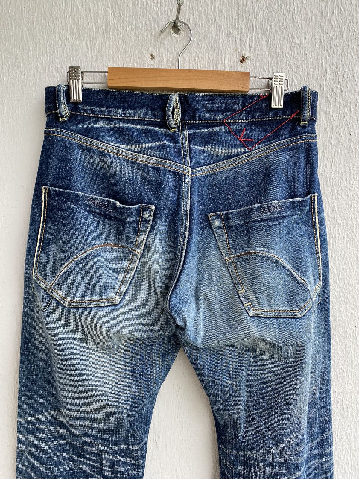 Japanese Brand Japanese Brand KUNNA Selvedge Distressed Jeans Size US 30 / EU 46 - 9 Thumbnail