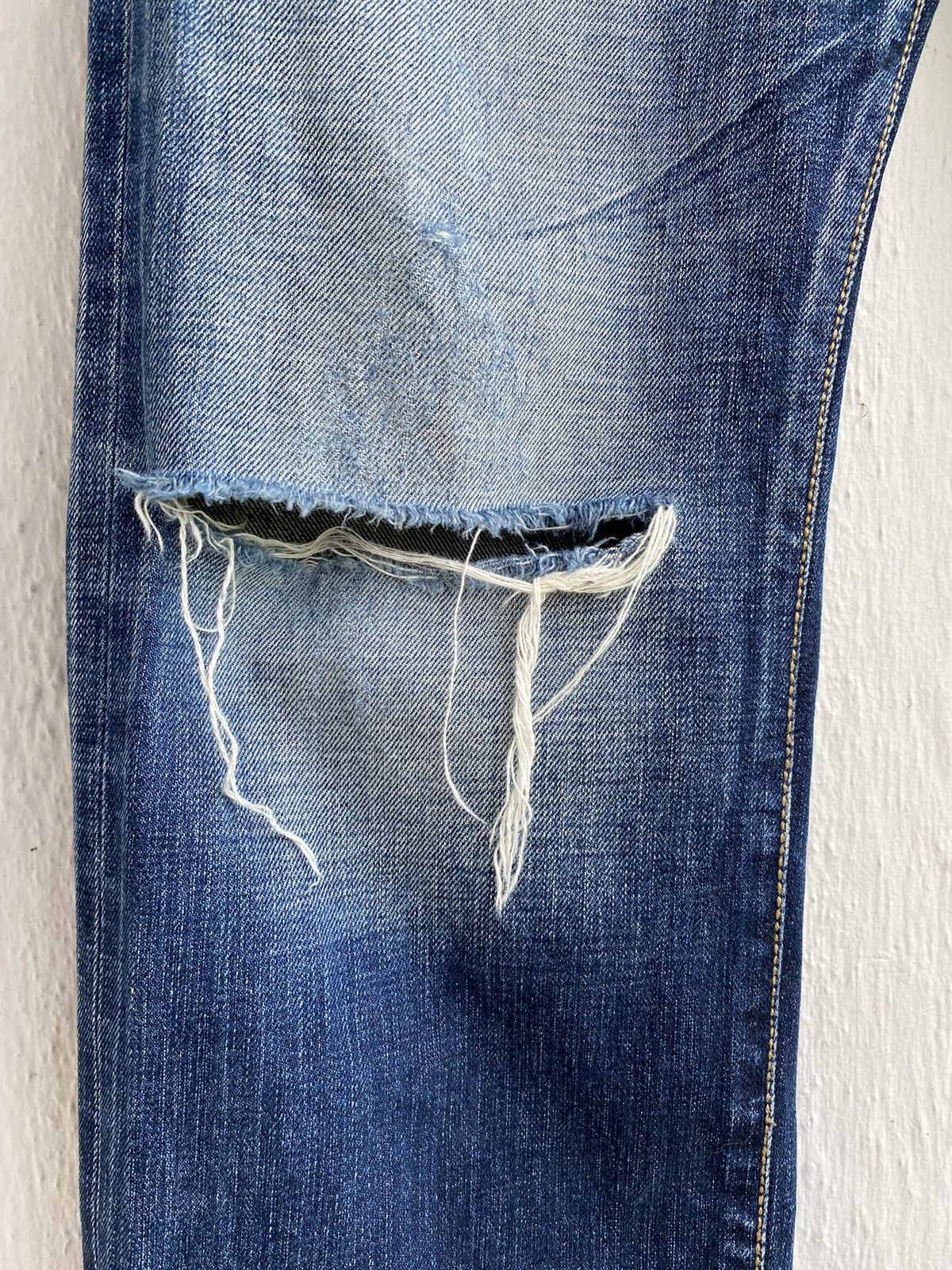 Japanese Brand Japanese Brand KUNNA Selvedge Distressed Jeans Size US 30 / EU 46 - 6 Thumbnail