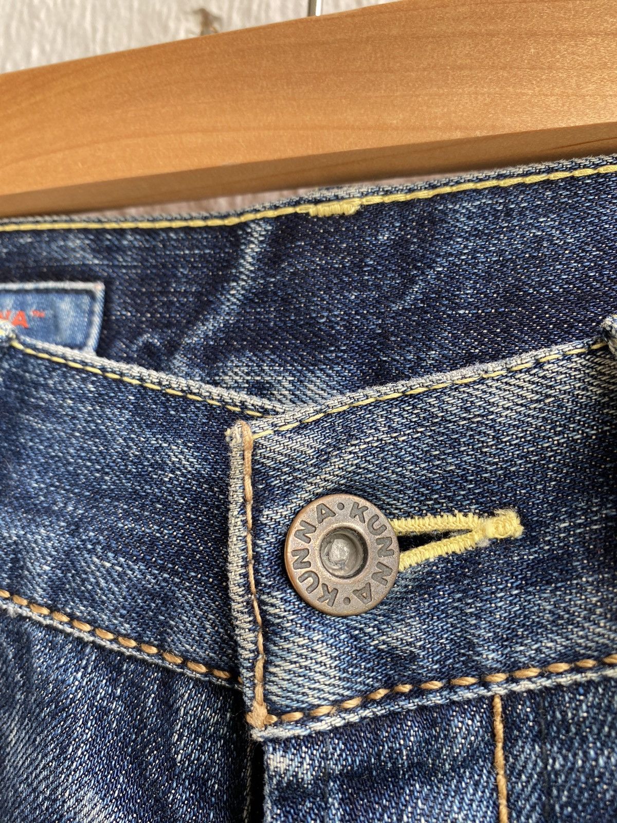 Japanese Brand Japanese Brand KUNNA Selvedge Distressed Jeans Size US 30 / EU 46 - 5 Thumbnail