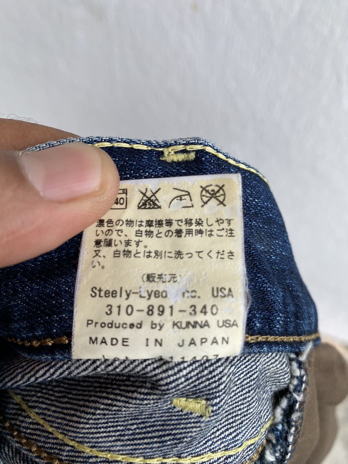 Japanese Brand Japanese Brand KUNNA Selvedge Distressed Jeans Size US 30 / EU 46 - 15 Thumbnail
