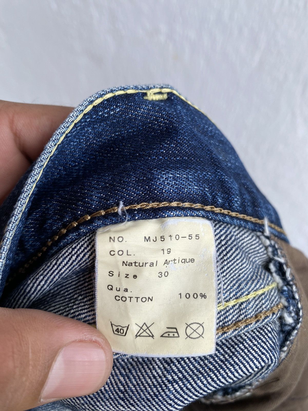 Japanese Brand Japanese Brand KUNNA Selvedge Distressed Jeans Size US 30 / EU 46 - 14 Thumbnail