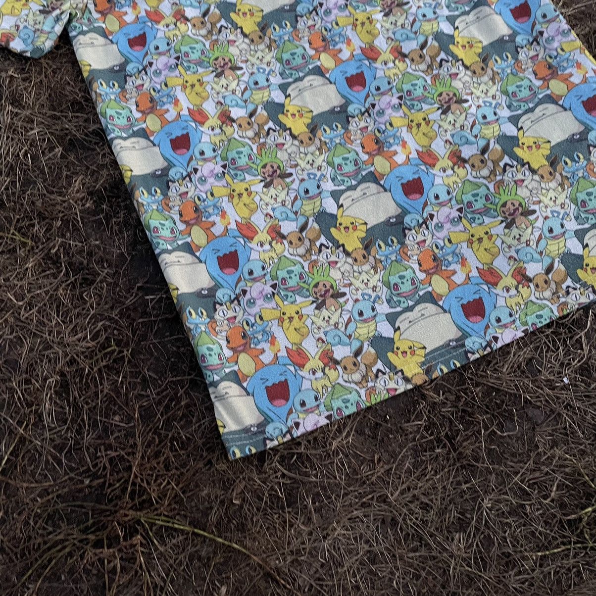 Vintage Vintage Y2K All Over Print Pokemon Graphic Tee Blue Indie XS Size US XS / EU 42 / 0 - 4 Thumbnail