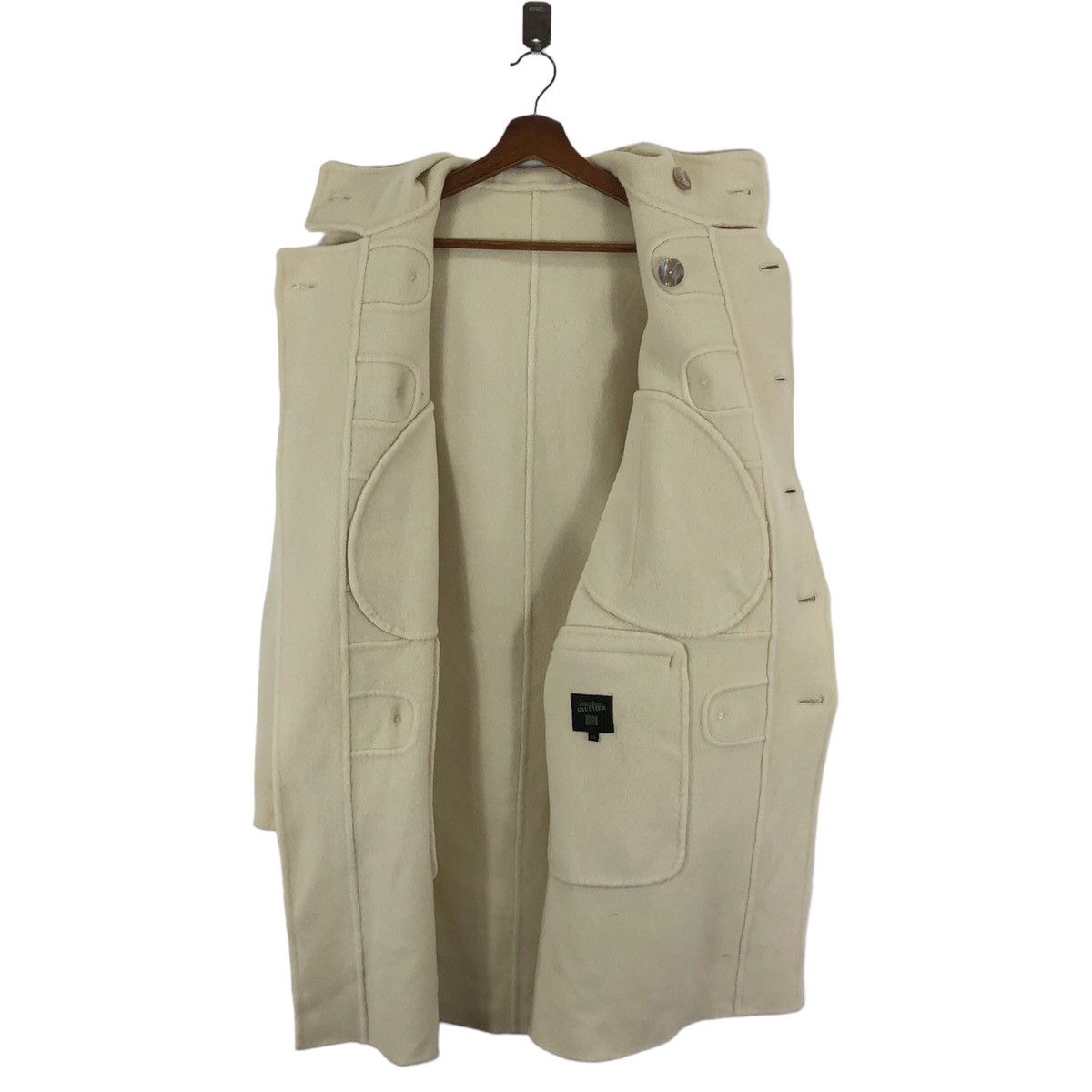 Jean Paul Gaultier JEAN PAUL GAULTIER HOMME WOOL HOODED COAT SIZE 48 Size US M / EU 48-50 / 2 - 6 Thumbnail