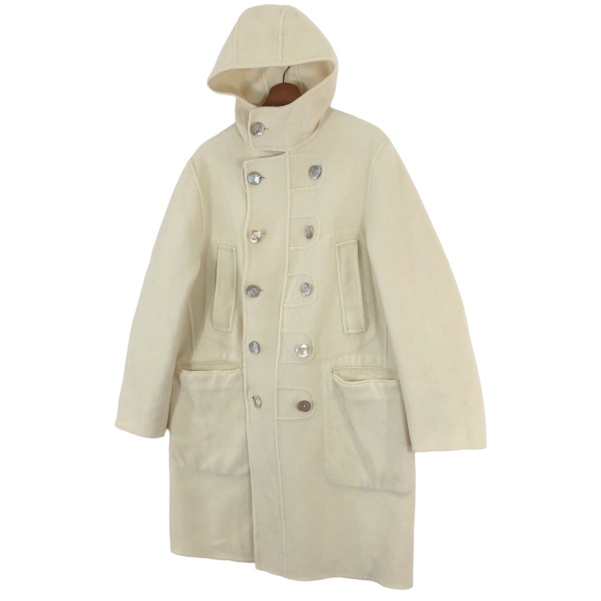 Jean Paul Gaultier JEAN PAUL GAULTIER HOMME WOOL HOODED COAT SIZE 48 Size US M / EU 48-50 / 2 - 3 Thumbnail