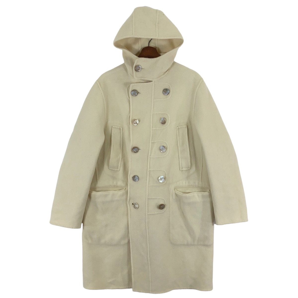 Jean Paul Gaultier JEAN PAUL GAULTIER HOMME WOOL HOODED COAT SIZE 48 Size US M / EU 48-50 / 2 - 1 Thumbnail