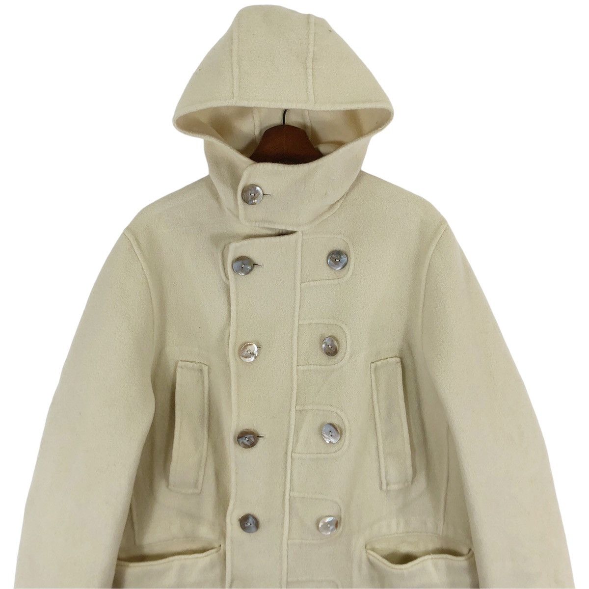 Jean Paul Gaultier JEAN PAUL GAULTIER HOMME WOOL HOODED COAT SIZE 48 Size US M / EU 48-50 / 2 - 4 Thumbnail