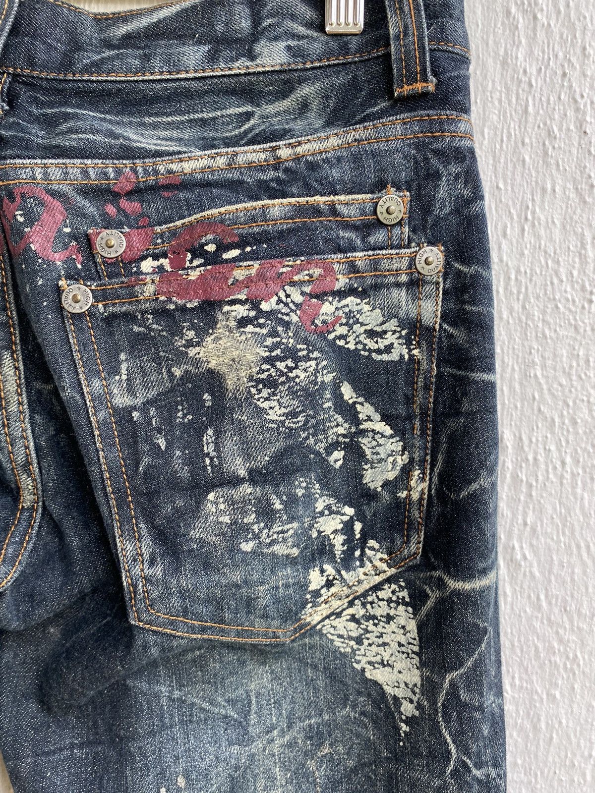 Japanese Brand Japanese Brand Distressed Nylaus Clothing Jeans Size 32" / US 10 / IT 46 - 10 Thumbnail