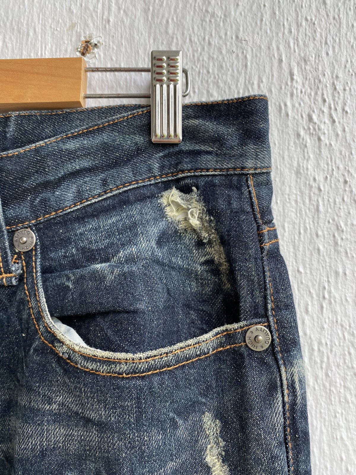 Japanese Brand Japanese Brand Distressed Nylaus Clothing Jeans Size 32" / US 10 / IT 46 - 6 Thumbnail