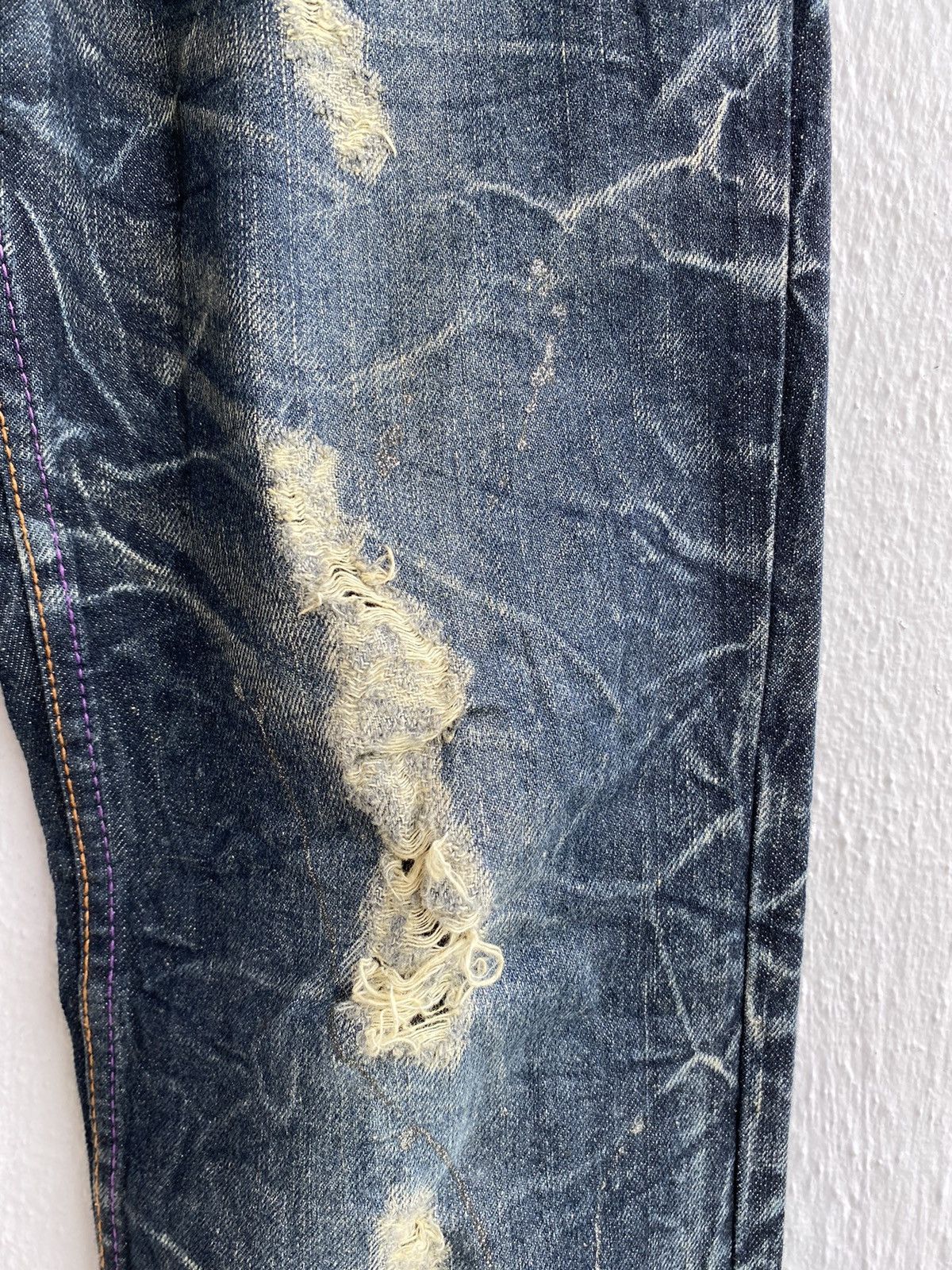 Japanese Brand Japanese Brand Distressed Nylaus Clothing Jeans Size 32" / US 10 / IT 46 - 8 Thumbnail