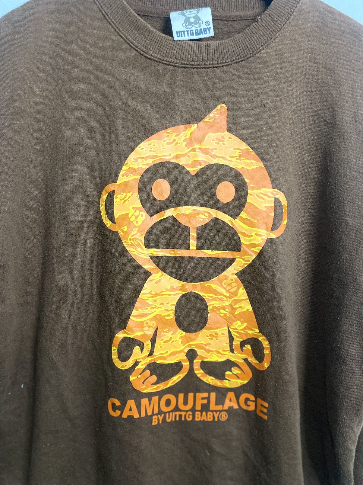 Vintage y2k Uittg Bby Monkey CAMOUFLAGE