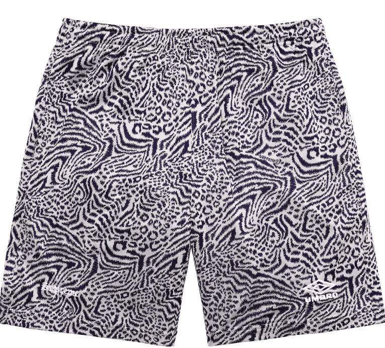 Supreme Umbro Jacquard Animal Print Soccer Short Navy Small