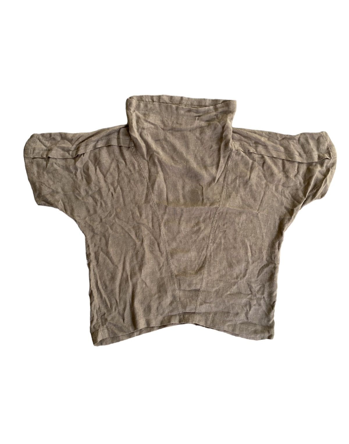 Issey Miyake 80s ISSEY MIYAKE linen rayon wide collar Size US M / EU 48-50 / 2 - 1 Thumbnail