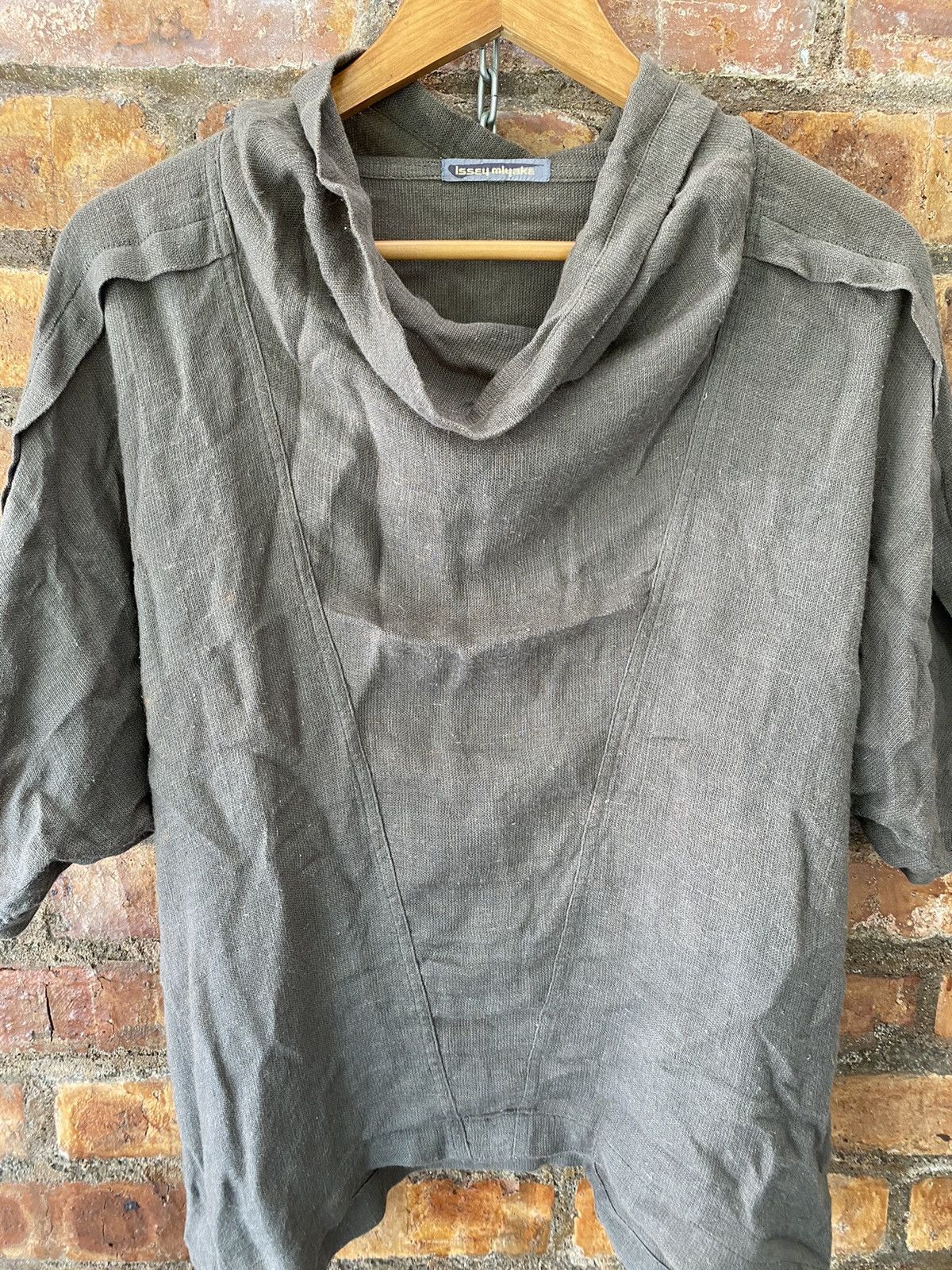 Issey Miyake 80s ISSEY MIYAKE linen rayon wide collar Size US M / EU 48-50 / 2 - 6 Thumbnail