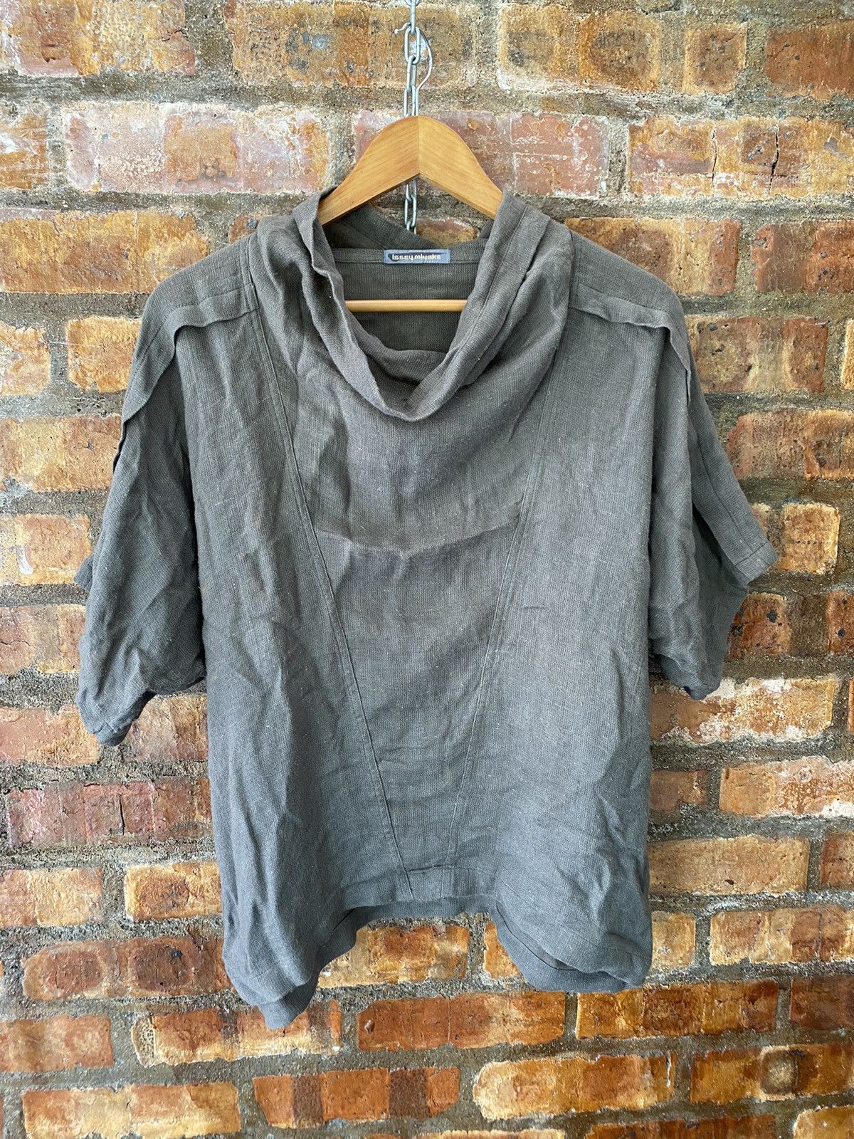 Issey Miyake 80s ISSEY MIYAKE linen rayon wide collar Size US M / EU 48-50 / 2 - 3 Thumbnail