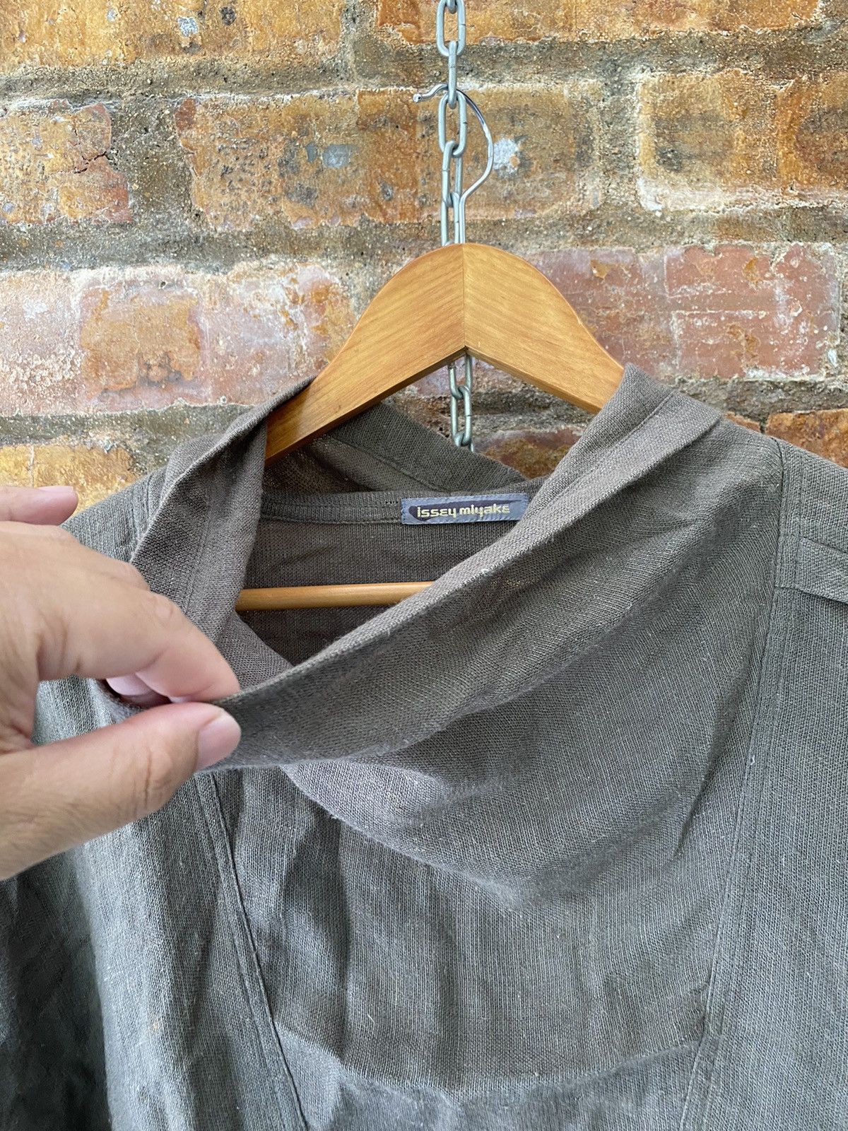 Issey Miyake 80s ISSEY MIYAKE linen rayon wide collar Size US M / EU 48-50 / 2 - 9 Thumbnail