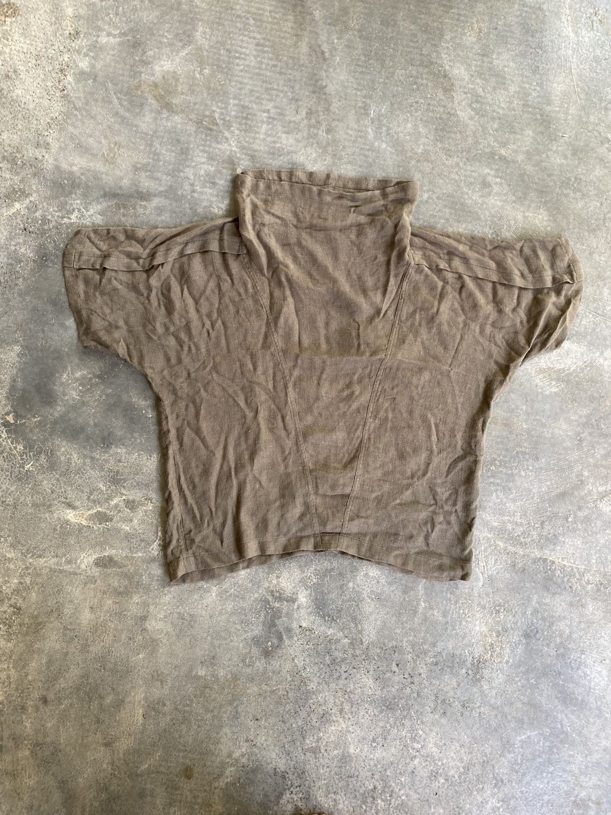 Issey Miyake 80s ISSEY MIYAKE linen rayon wide collar Size US M / EU 48-50 / 2 - 2 Thumbnail