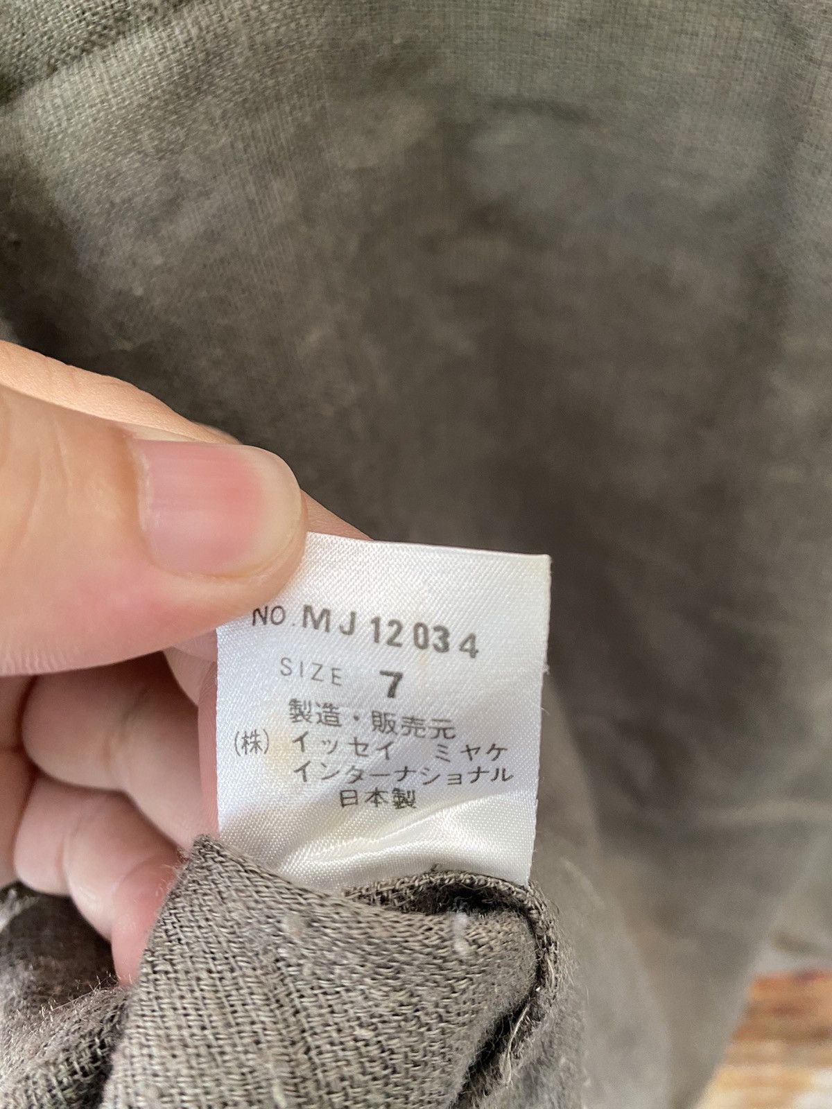 Issey Miyake 80s ISSEY MIYAKE linen rayon wide collar Size US M / EU 48-50 / 2 - 16 Thumbnail