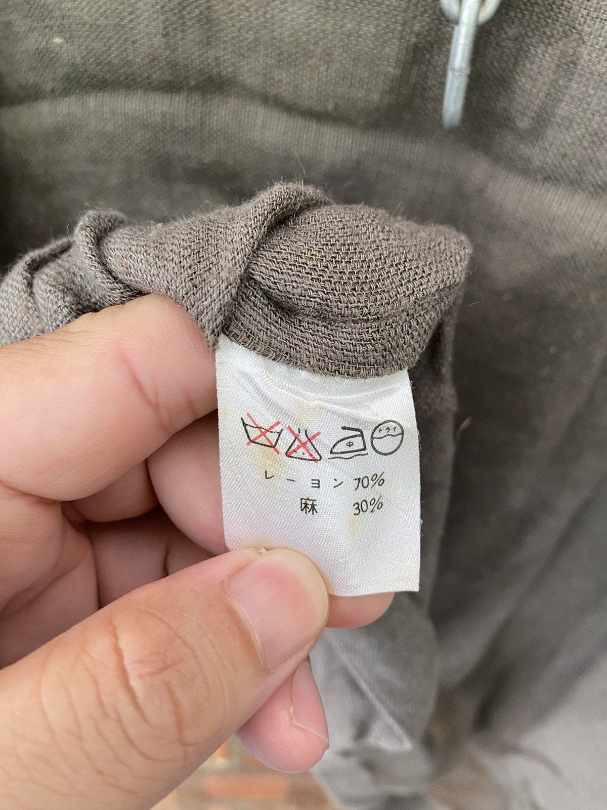 Issey Miyake 80s ISSEY MIYAKE linen rayon wide collar Size US M / EU 48-50 / 2 - 15 Thumbnail