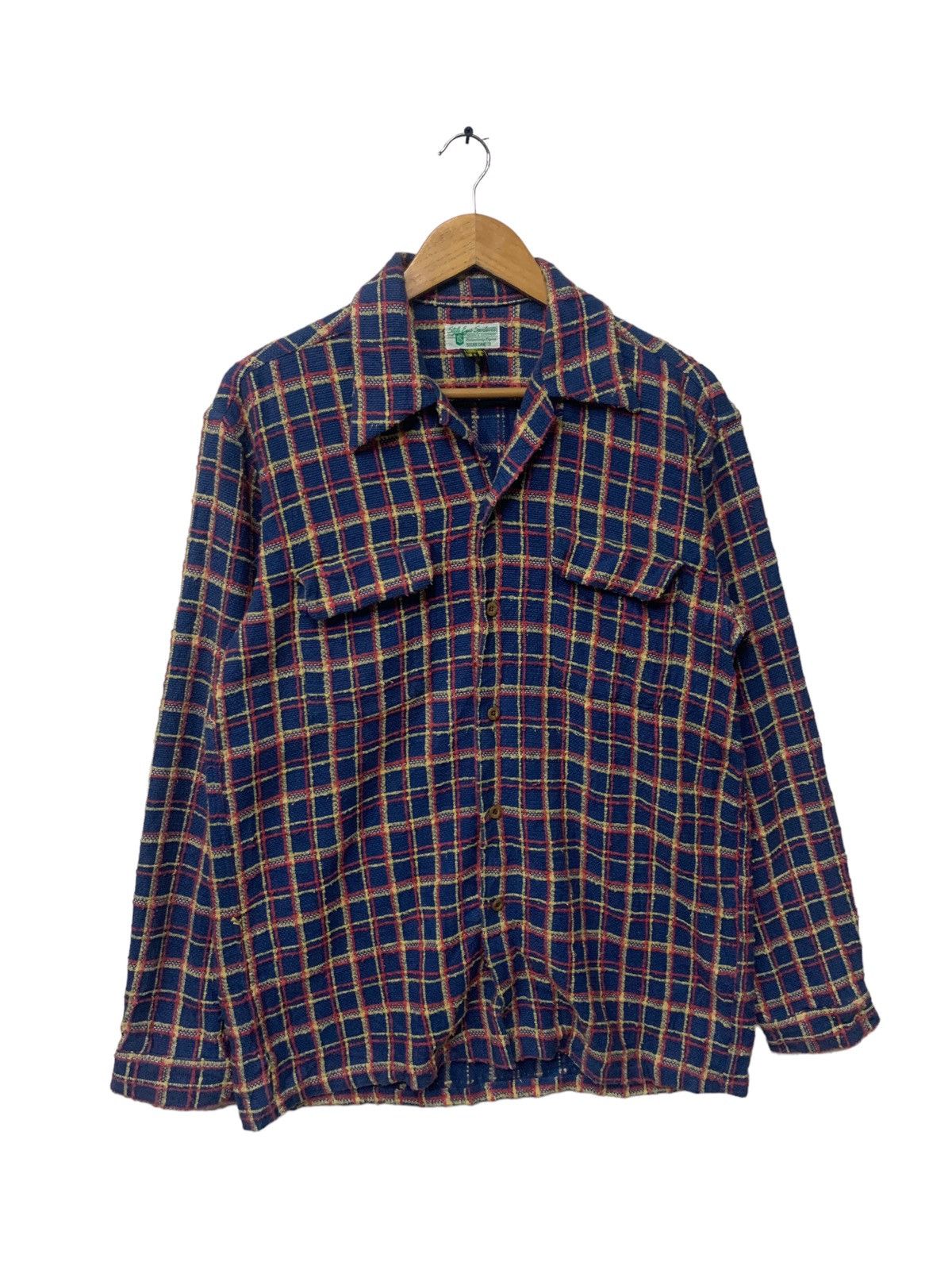 Sugar Cane Vintage Sugar Cane Double Pocket Wool Plaid Jacket Size US M / EU 48-50 / 2 - 1 Thumbnail