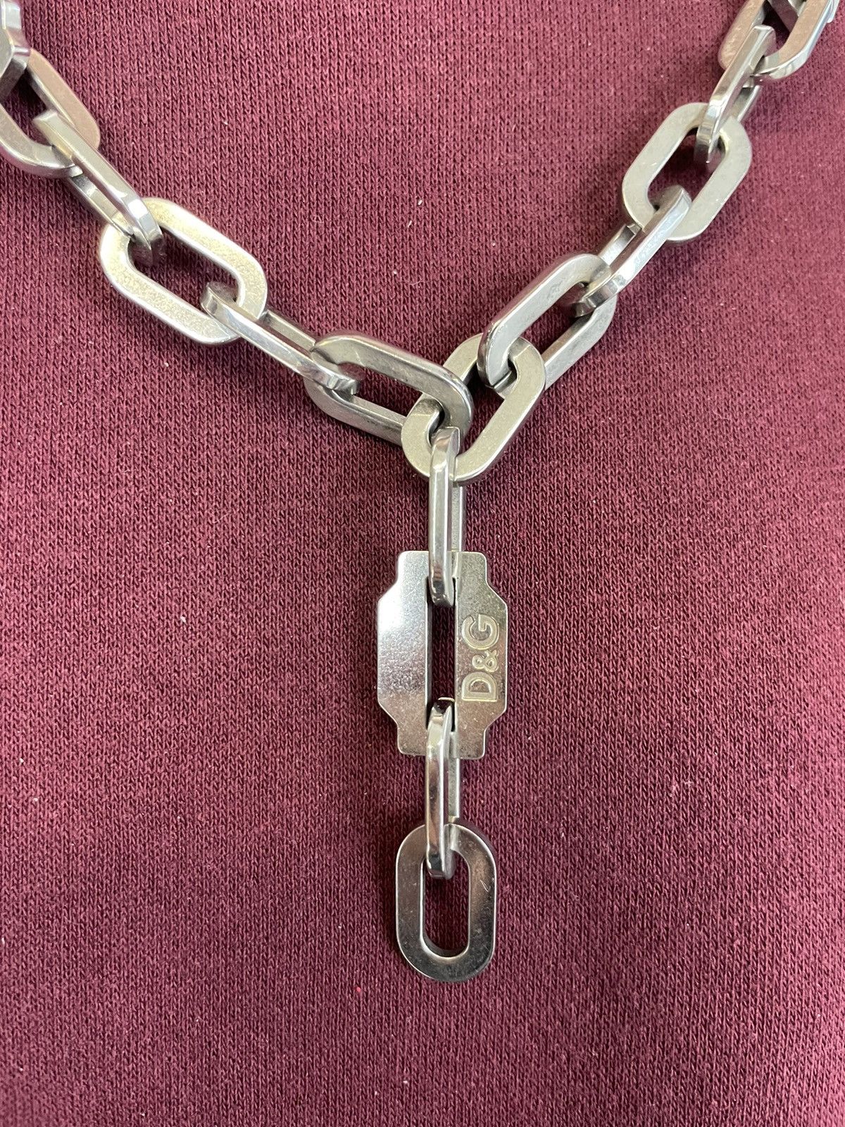 Dolce & Gabbana Silver chain blade choker cross bracelet necklace pendant Size ONE SIZE - 2 Thumbnail