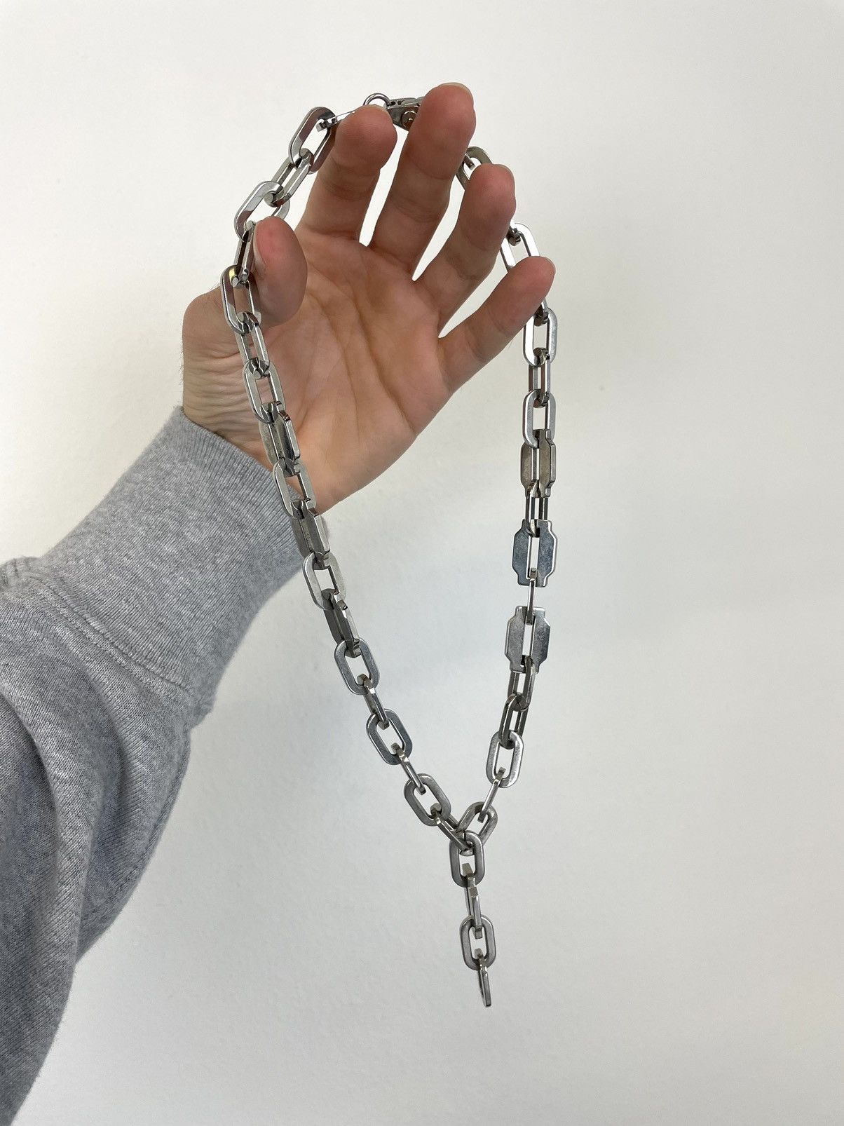 Dolce & Gabbana Silver chain blade choker cross bracelet necklace pendant Size ONE SIZE - 5 Thumbnail