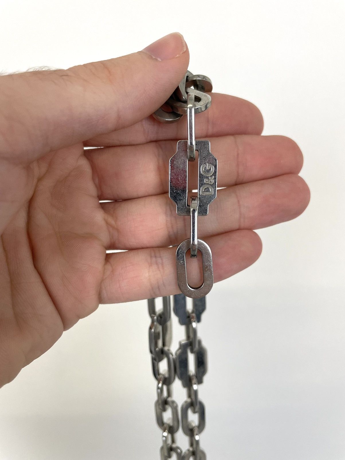 Dolce & Gabbana Silver chain blade choker cross bracelet necklace pendant Size ONE SIZE - 8 Thumbnail