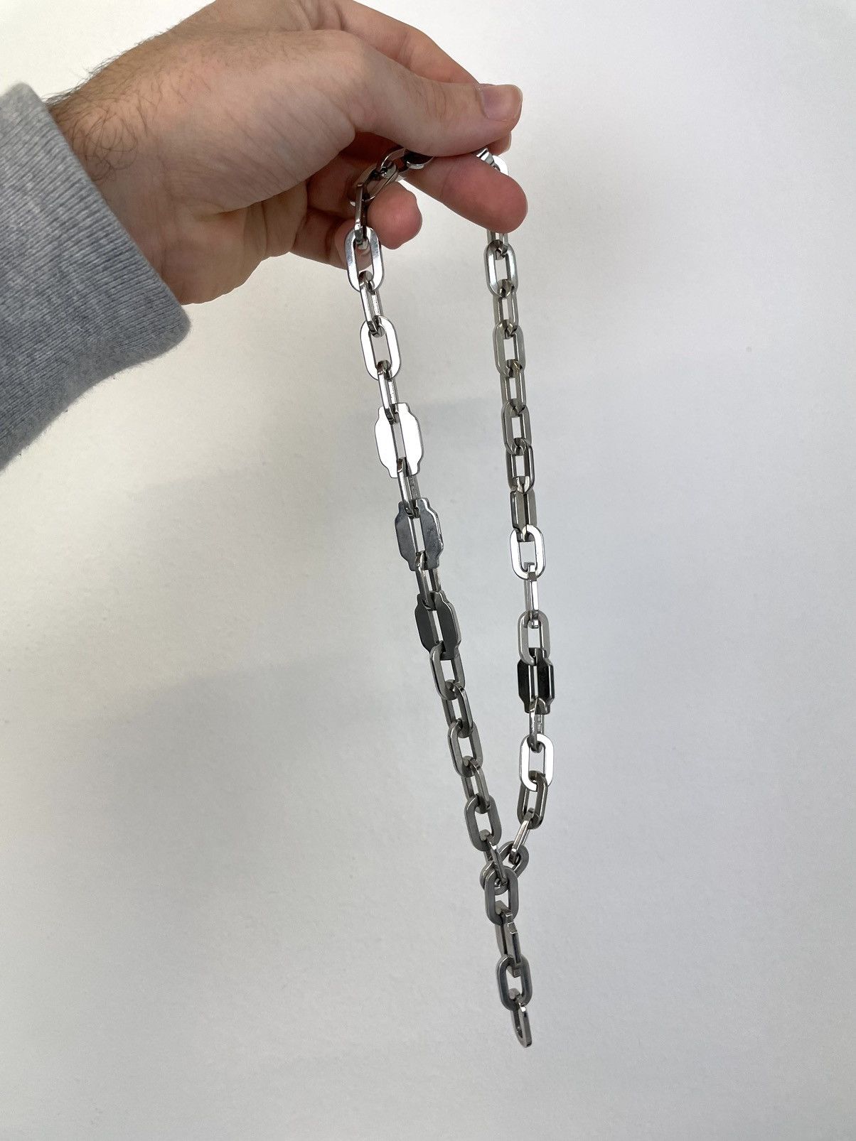 Dolce & Gabbana Silver chain blade choker cross bracelet necklace pendant Size ONE SIZE - 7 Thumbnail