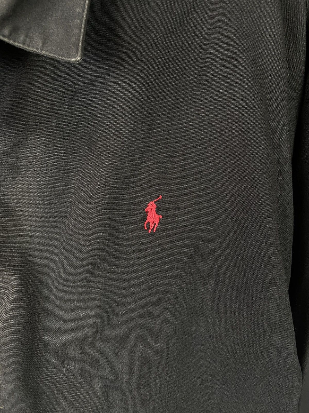 Polo Ralph Lauren × Vintage VTG Polo Ralph Lauren Full Zip Black Denim Jacket Size US L / EU 52-54 / 3 - 3 Thumbnail