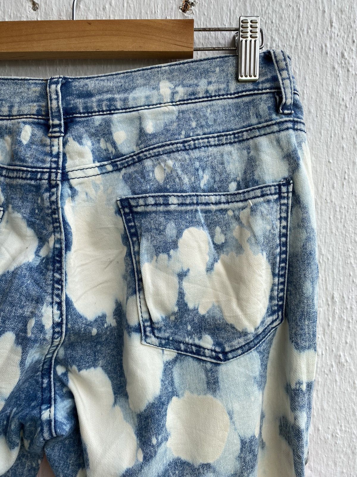 Japanese Brand Roshell Japan Acid Wash Bracelet Embroidery Punk Style Jeans Size US 31 - 9 Thumbnail