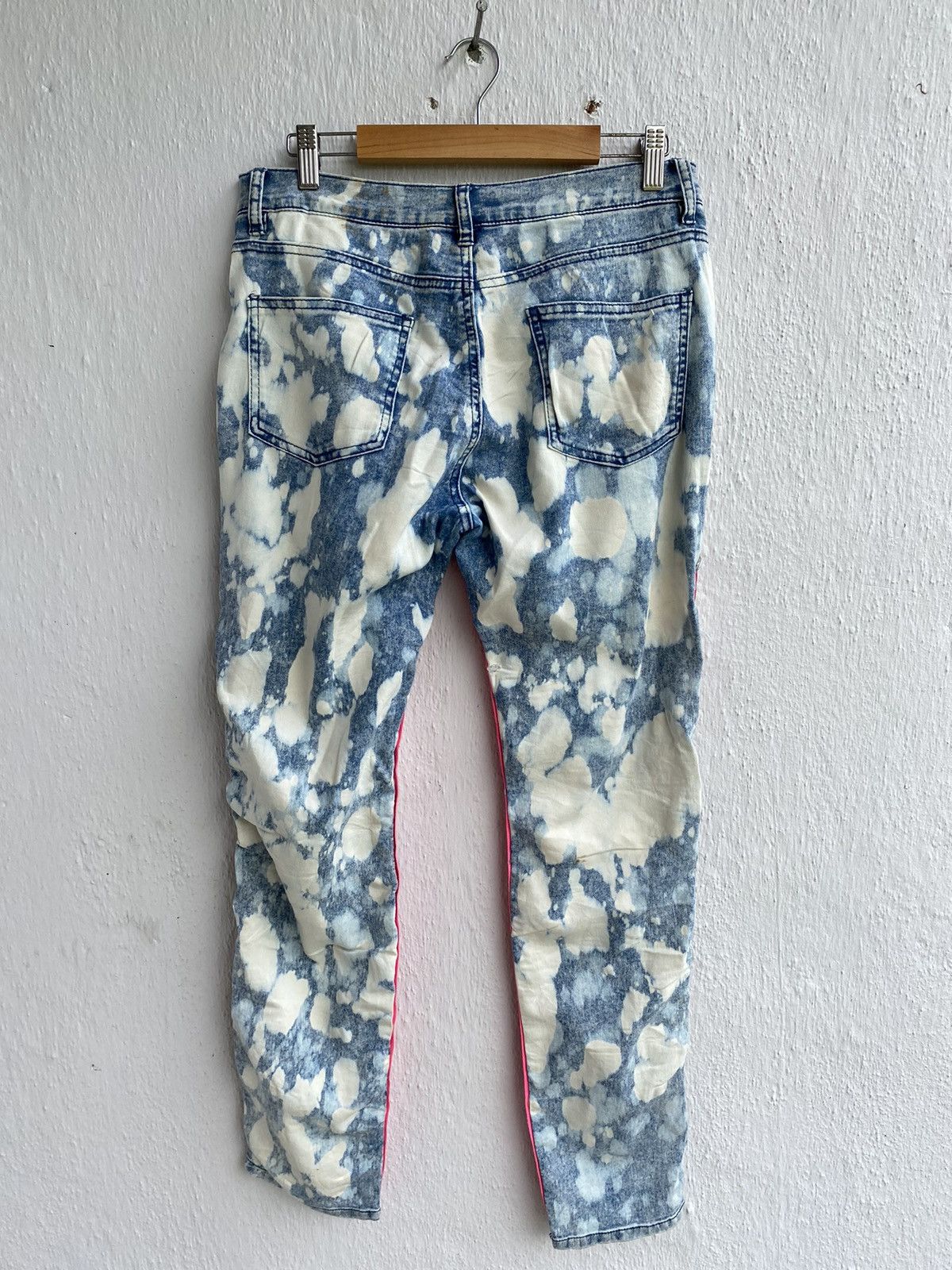 Japanese Brand Roshell Japan Acid Wash Bracelet Embroidery Punk Style Jeans Size US 31 - 7 Thumbnail
