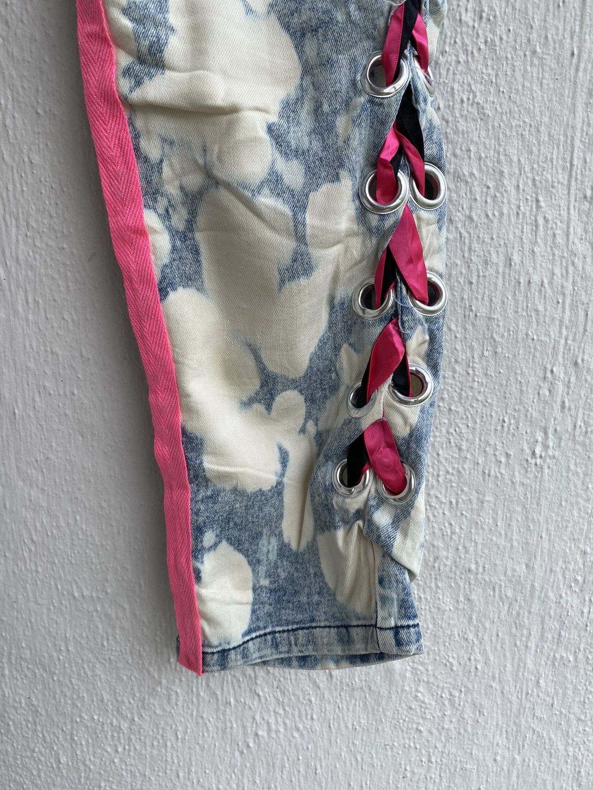Japanese Brand Roshell Japan Acid Wash Bracelet Embroidery Punk Style Jeans Size US 31 - 6 Thumbnail