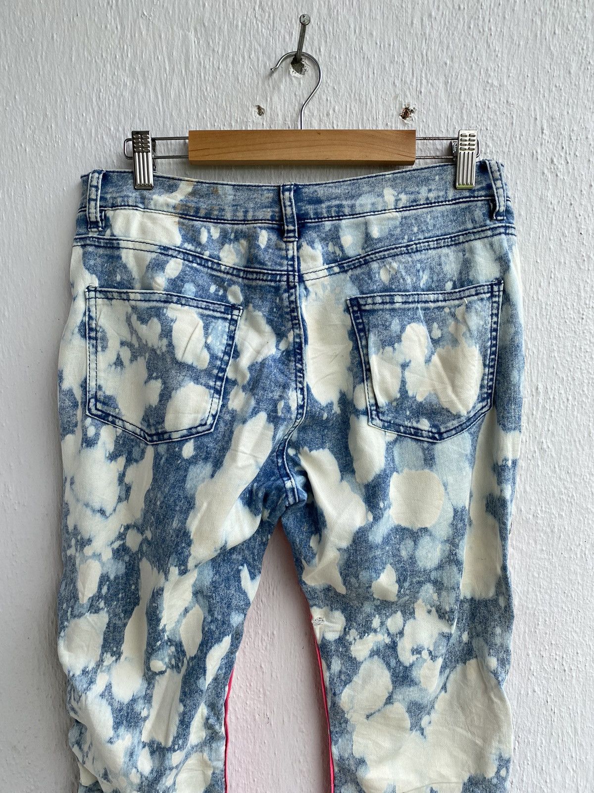 Japanese Brand Roshell Japan Acid Wash Bracelet Embroidery Punk Style Jeans Size US 31 - 8 Thumbnail