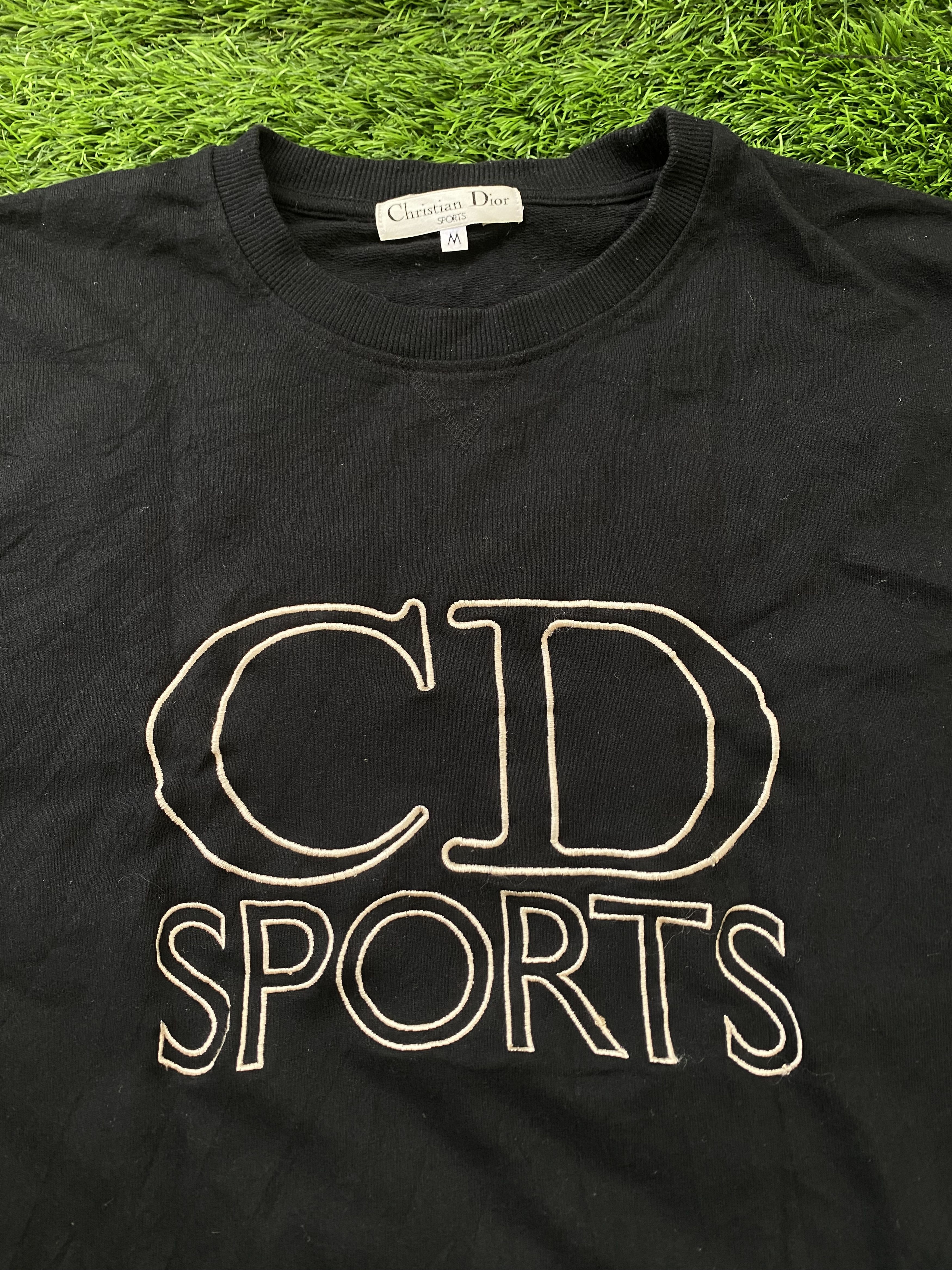 Christian Dior Monsieur × Vintage Vintage Christian Dior Logo Spellour Embordiery Sweatshirt Size US M / EU 48-50 / 2 - 2 Thumbnail