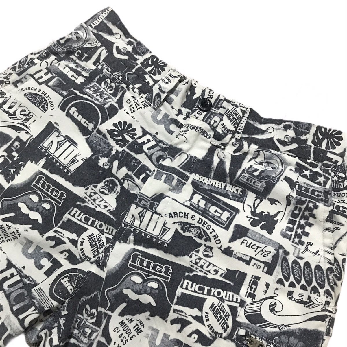 FUCT Fuct x SSDD Xerox Pattern short pants S/S 2016 Size US 32 / EU 48 - 2 Thumbnail