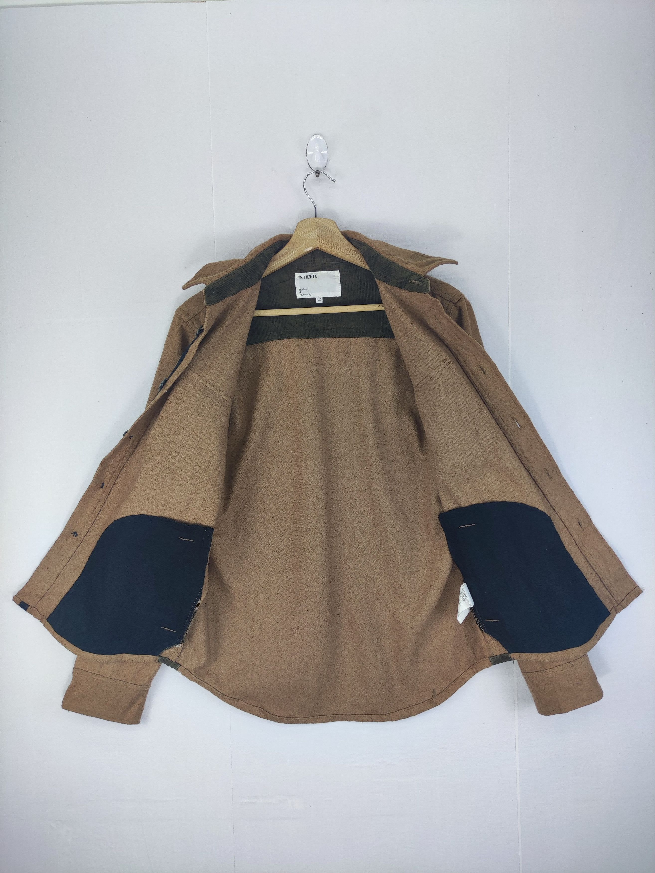 Japanese Brand Vintage Inherit Wool Jacket Button Up Size M / US 6-8 / IT 42-44 - 4 Thumbnail