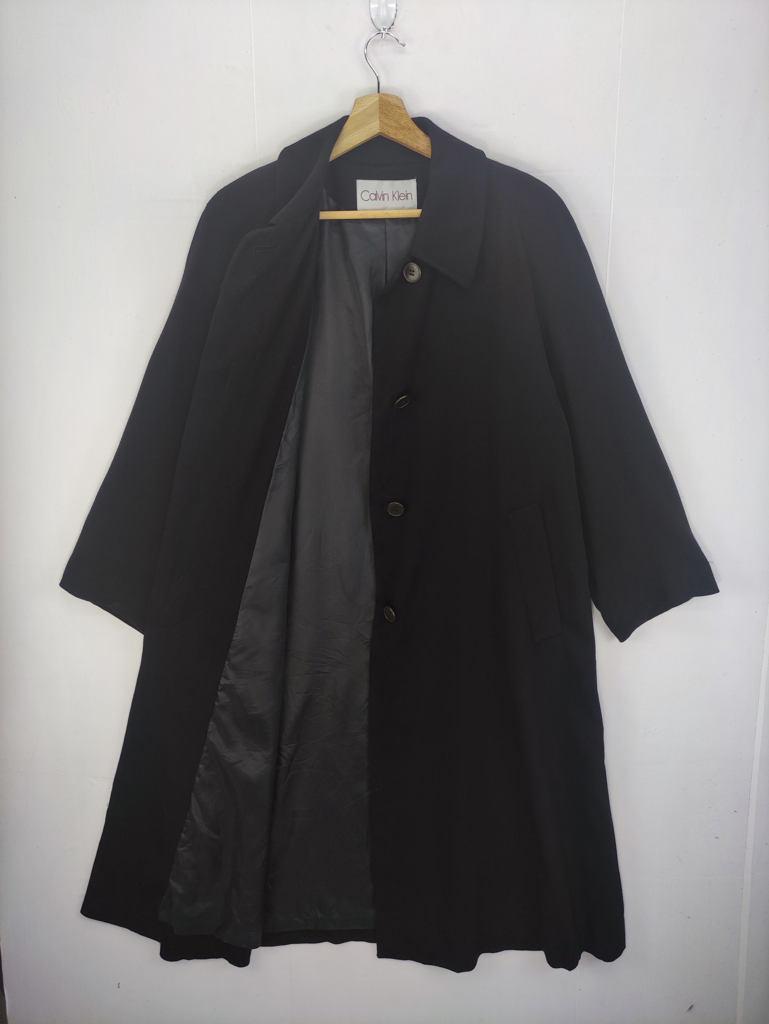Calvin Klein Vintage Calvin Klein Long Coat Jacket Size US L / EU 52-54 / 3 - 3 Thumbnail