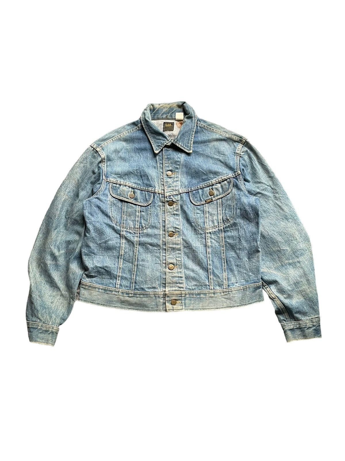Vintage Levis Denim Jacket Mens XS Trucker Butterfly Studded